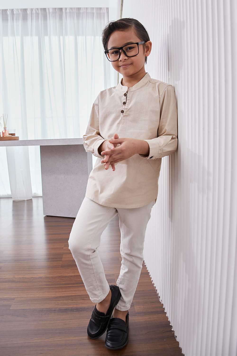 Kurta Fahd Kids - Nude Brown